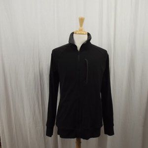 Lululemon Mens Sweatshirt Jacket Size XL X-Large Black Gray Full Zip